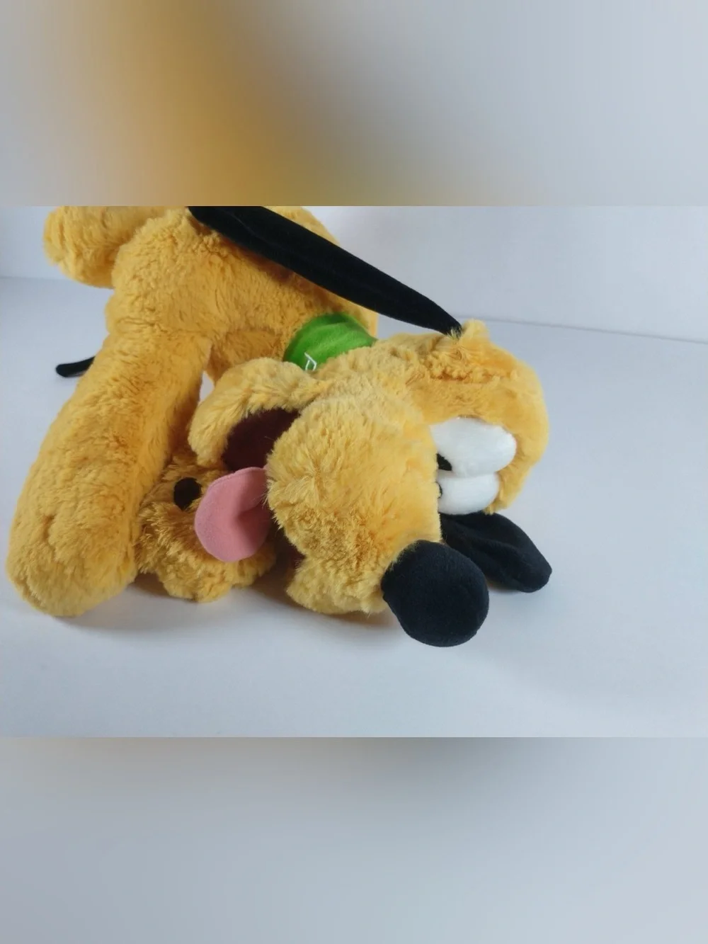Disney Plush Pluto Dog Toy in Yellow with Black Ears